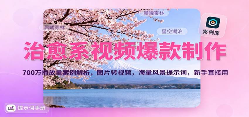 治愈系视频爆款制作