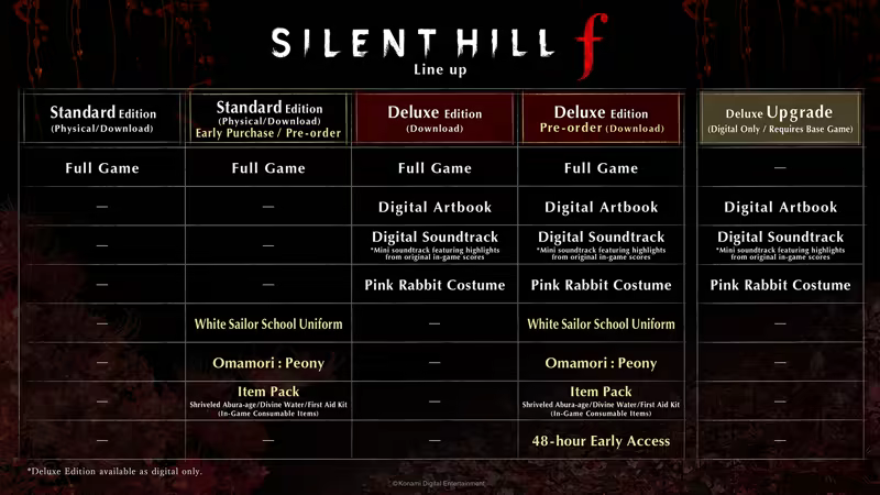寂静岭F|豪华中文|Build.20854836+预购特典-恶天使の人间+全DLC+原声音乐+美术设定集|解压即撸|