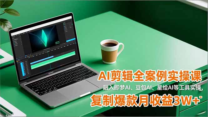AI剪辑全案例实操课,融入即梦AI、豆包AI、星绘AI等工具实操,复制爆款月收益3W+ AI剪辑全案例实操课,融入即梦AI、豆包AI、星绘AI等工具实操,复制爆款月收益3W+