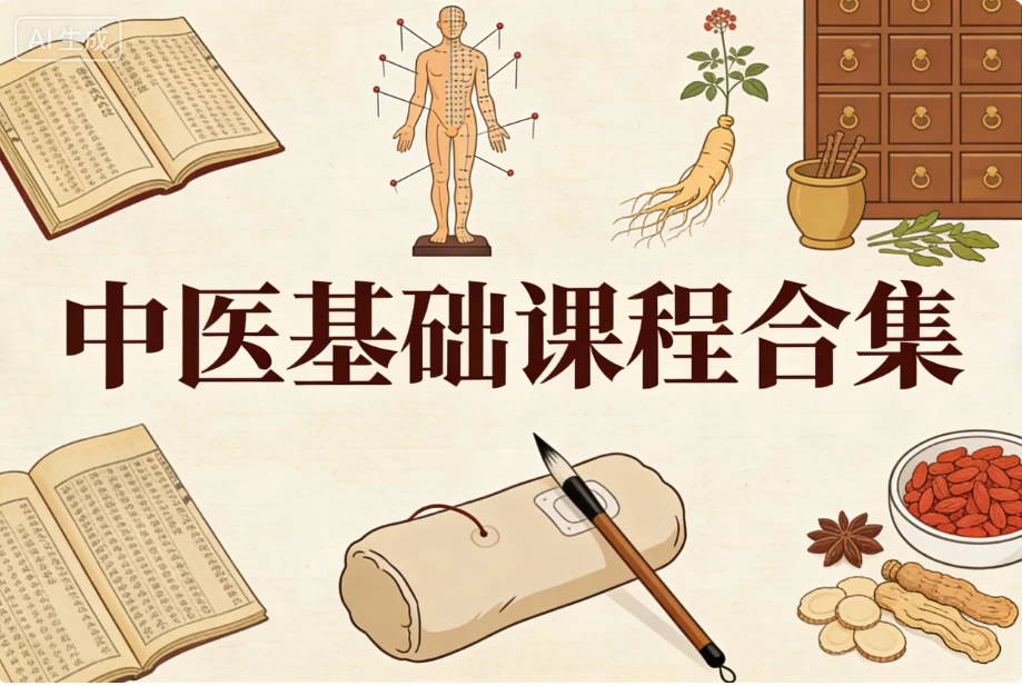 [中医/医学] 中医基础课程合集 [12.3G]