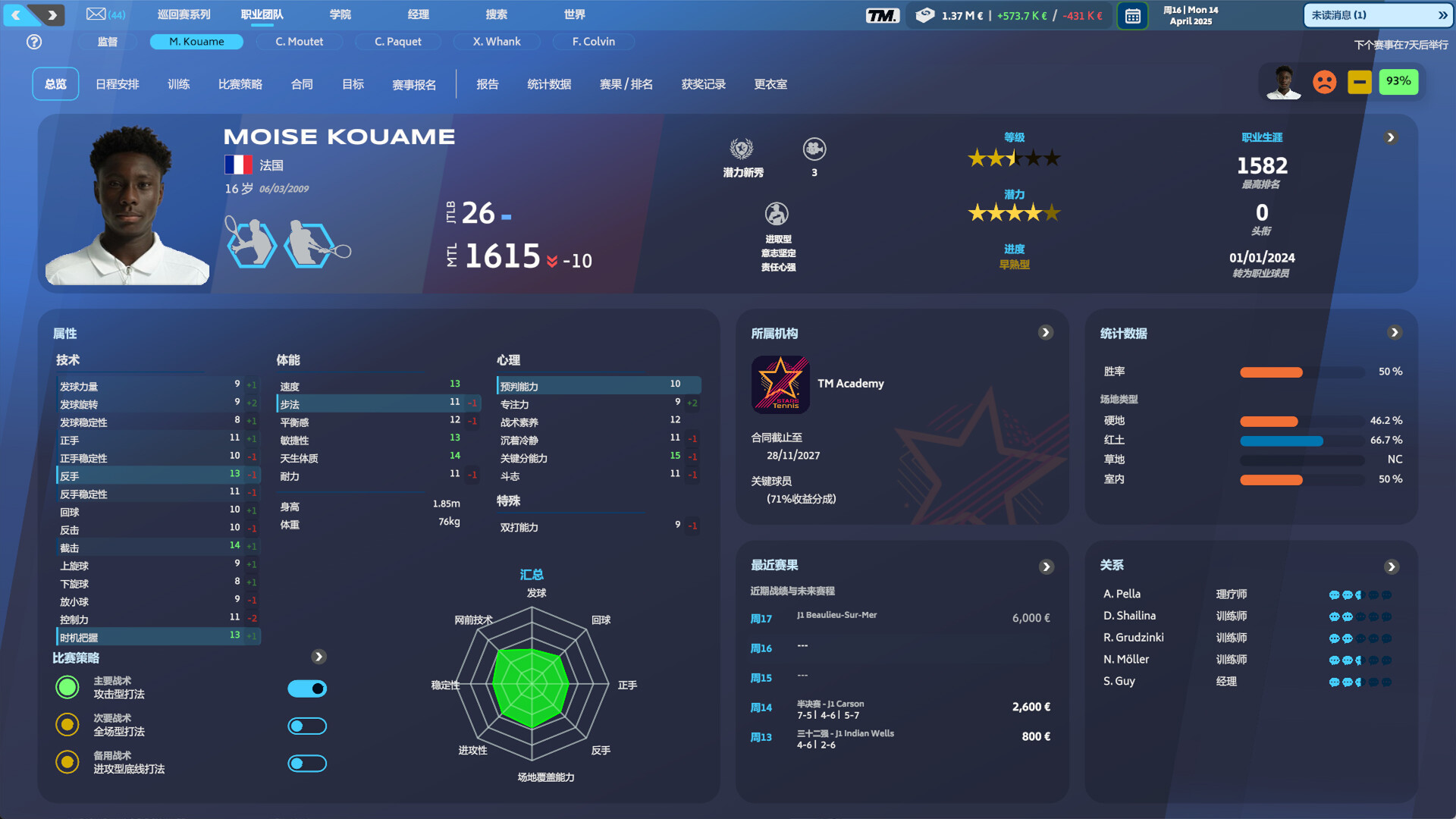 网球经理25 Build.21543586(Tennis Manager 25)免安装中文版