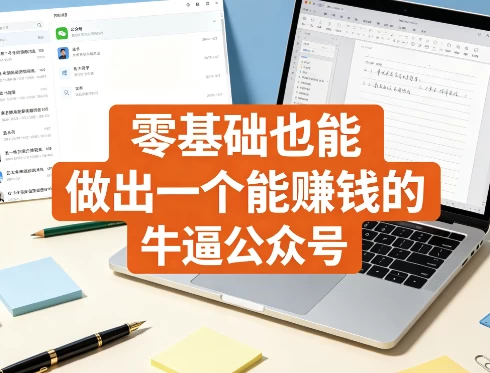 [公众号/自媒体] 零基础也能做出一个能赚钱的牛逼公众号 [1.9G]