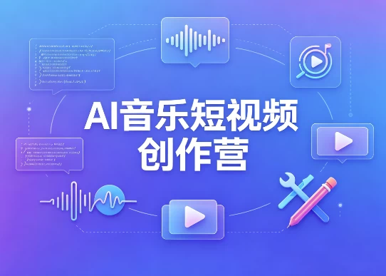 [AI/AI音乐/创作/短视频/音乐] AI音乐短视频创作营 [70.2M]